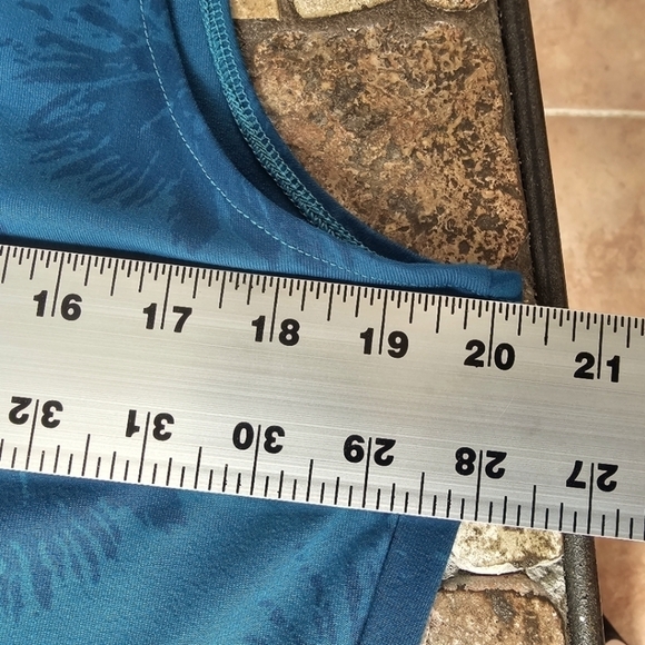 TravelSmith Tank Style Blue Floral Dress, Size Large - Picture 6 of 7